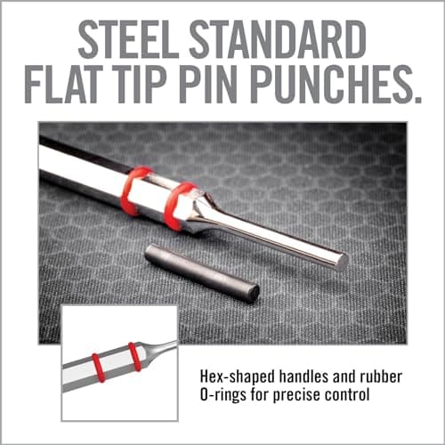 Real Avid Hammer Set & Punch Kit - Gunsmithing Hammer & 4 Tips, Non-Marring Tools