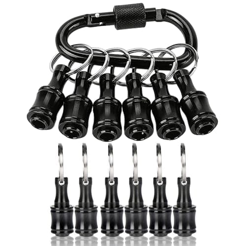 12PCS 1/4 Socket Hex Shank Screwdriver Bit Holders, Quick Release for Impact Driver & Drill Bit Keychain Extension Bar