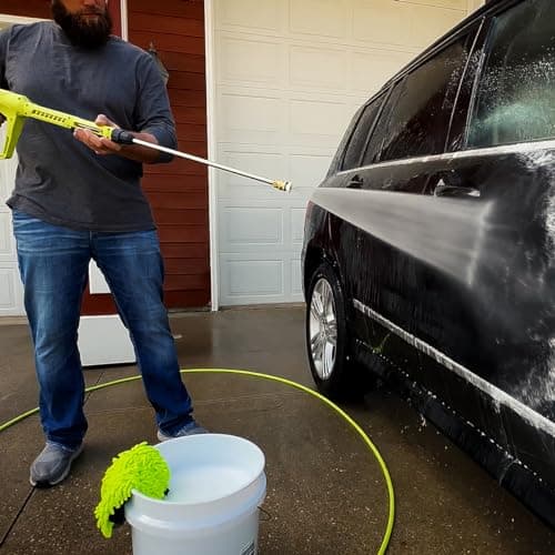 ZillaGreen Flexzilla Pressure Washer Hose, 50 ft., M22 Fittings - HFZPW3450M-E