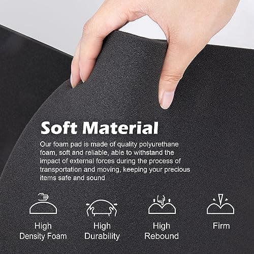 DECOHS 6 PCS Polyurethane Foam Sheets for_toolbox, Camera Cases & Crafts