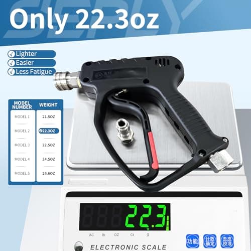 5000 PSI 3/8'' Swivel Quick Connect High Power Car Wash Spray Gun
