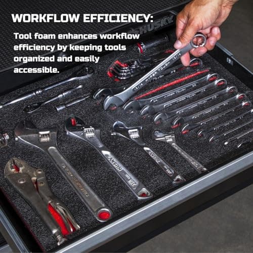 3Pack 16x12x2 Inch Tool Box Foam Inserts for Cases
| Polyethylene Storage Sheets for Toolbox Hard Case by Kaizen Organizer
| Tool Shadow Insert for Tool Box by Kaizen Organizer
