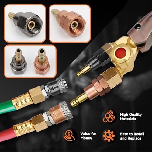 Upgraded Plug Parts for Cutting/Welding Torches, Machine Side Male Set OEM
