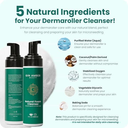 Gin Amber Beauty Natural Foaming Face Wash for All Skin Types - Gentle Cleanser for Daily Use - (6 Fl oz - 180 ml)
Gin Amber Beauty Natural Foaming Face Wash – Face Cleanser with Skin Care Benefits for Men & Women - (6 Fl oz - 180 ml)
Gin Amber Beaut