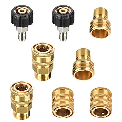 Tool Daily Pressure Washer Adapter Set for Power Washer, 8 PCs