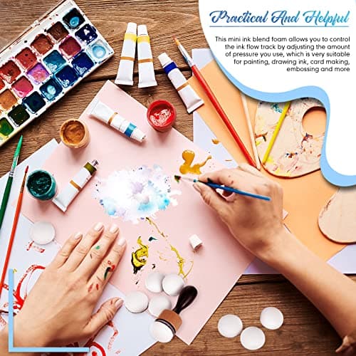 Refined Title: 20 Pieces Mini Ink Blending Foams for Card Making, Embossing and Painting
