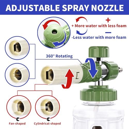 Selkie Foam Cannon with Double Tip Attachment, 3600 PSI Pressure Washer