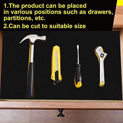 Fabbay 6 Sets Organizer for Tool Box: Adjustable Foam, Non-Slip Mat