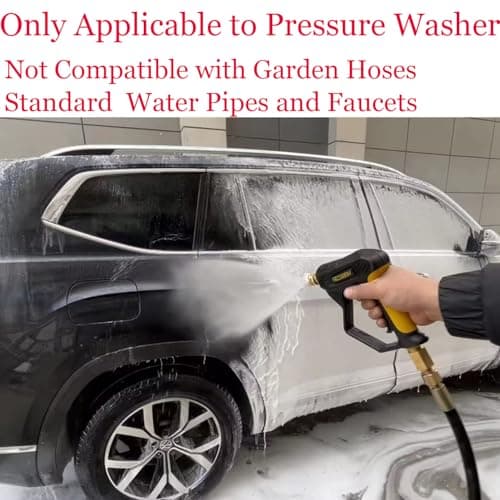 GDHXW X-887 High Pressure Washer Gun with Foam Cannon & 7 Nozzles for Car Washing