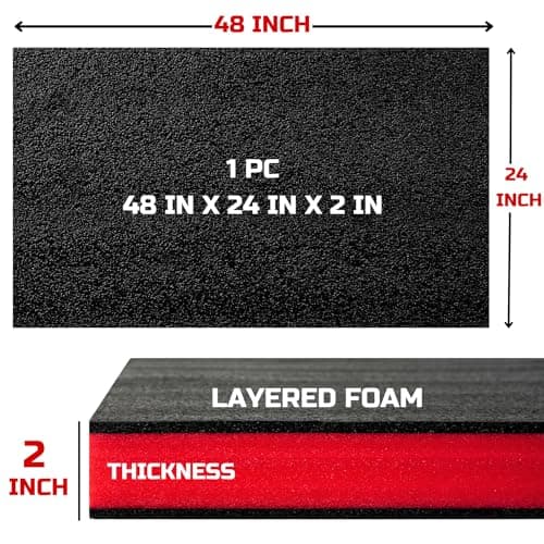 1PC 48x24x2 Inch Tool Box Foam Inserts for Cases
| Polyethylene Storage Sheets for Toolbox Hard Case by Kaizen Organizer
| Tool Shadow Insert for Tool Box by Kaizen Organizer
