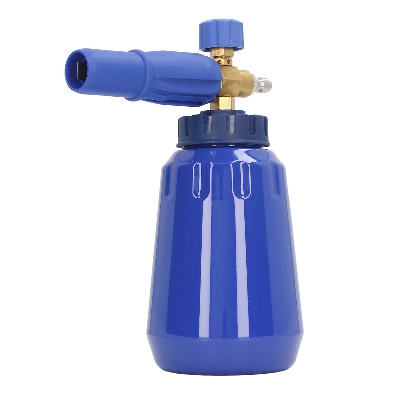 1L 4000psi Tool Daily Foam Cannon with 1/4in NPT Quick Connect Pressure Washer Foam Generator (Blue) - Heavy Duty Cleaning, Professional Grade, Homeowners and Contractors