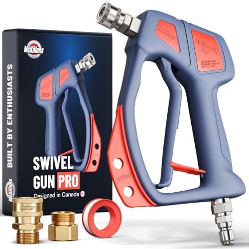 McKillans Swivel Gun Pro - High Pressure Water Handle with Quick Connector Coupler - Compatible with Power Washer and Fo