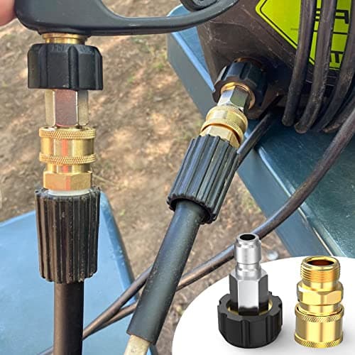 Twinkle Star Quick Connect Fittings Kit M22 14mm to 3/8 Inch, 4 Pieces