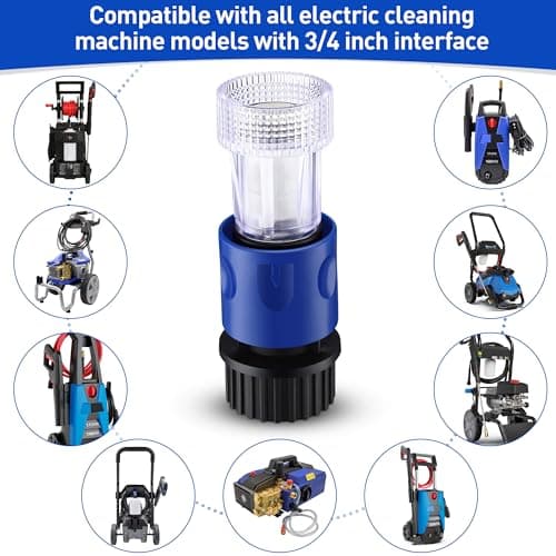 Blue Quick Connect 3/4" Pressure Washer Hose Adapter for PW909103K