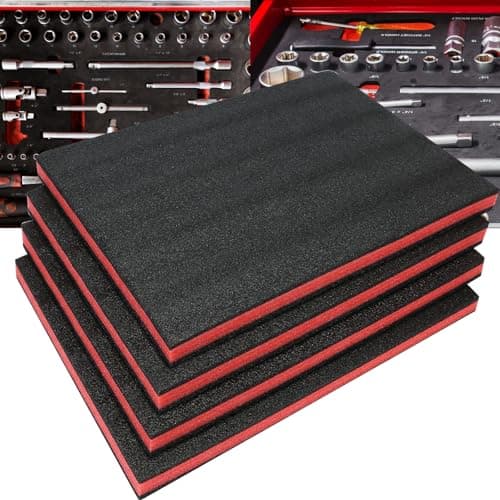 Kaizen Organizer 4 Pack Tool Box Foam Inserts 17 X 12 X 1 Inch for Cases
| Polyethylene Storage Sheets for Toolbox Hard Case - 4 Pack 17 X 12 X 1 Inch Tool Shadow Foam Inserts
| Kaizen Organizer Tool Box Foam Inserts - 4 Pack 17 X 12 X 1 Inch for To