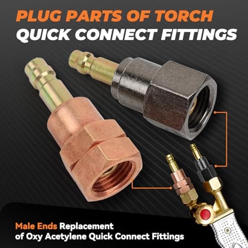 Upgraded Plug Parts for Cutting/Welding Torches, Machine Side Male Set OEM
