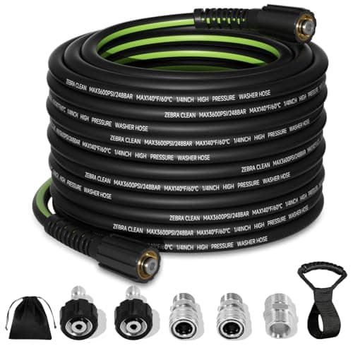 3600 PSI Kink Resistant 50 FT Power Washer Hose for Universal Electric Washers