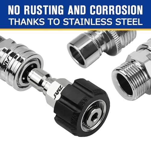 Janz 9-Pack M22 to 3/8 Quick Disconnect Pressure Washer Adapter Kit