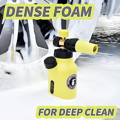 High-Pressure 4500 PSI Foam Cannon with 1/4" Quick Connector and Adjustable Nozzle