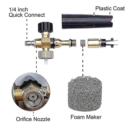 Quick Connect Foam Cannon for Detailing