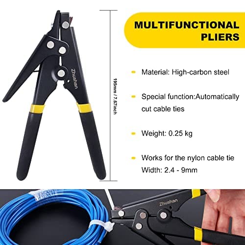 Zhushan Adjustable Cable Tie Gun for Fastening and Cutting Nylon Tie