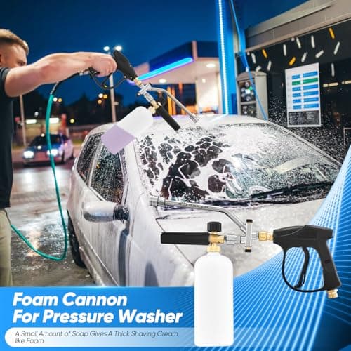 Sakerplus Foam Cannon Dual Connector Accessory Pressure Washer Gun for Car Washing and Cleaning
| Saker Foam Cannon Dual Connector Accessory 5 Power Washer Sprayer Nozzles for Daily Use
| Sakerplus Foam Cannon Dual Connector Accessory Pressure Washe