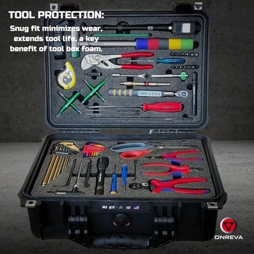 3Pack Tool Box Foam Inserts for Cases
| Polyethylene Storage Sheets for Toolbox Hard Case
| Tool Shadow Insert from Kaizen Organizer Sheet