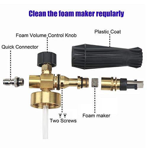 Pressure Washer Foam Cannon for Car Wash with 1.1mm Nozzle