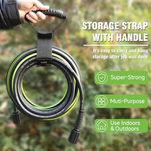 3600 PSI Kink Resistant 50 FT Power Washer Hose for Universal Electric Washers
