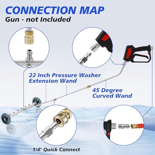 RIDGE_wasHER 24 Inch Undercarriage Pressure Washer, 4000 PSI, 3 Extension Wands