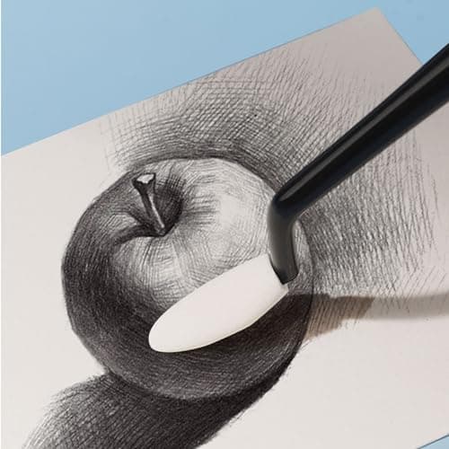 4PCS Paper Art Blending Blenders Stumps & Erase Sponges, 2 Head Types, Sketch Drawing Tools