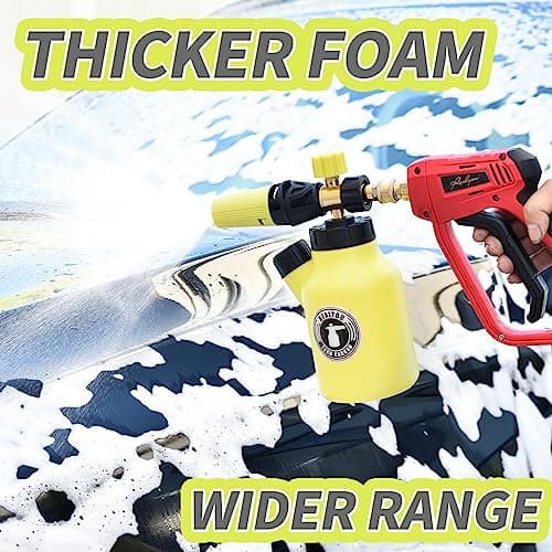 High-Pressure 4500 PSI Foam Cannon with 1/4" Quick Connector and Adjustable Nozzle