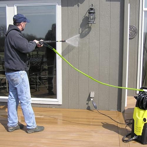 Hourleey 3600 PSI 50 FT Kink Resistant Pressure Washer Hose, Quick Connect, Green
