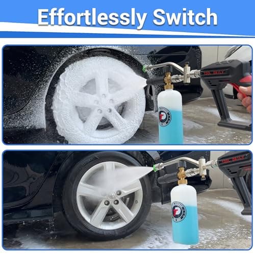Daily Short Pressure Washer Gun with Foam Cannon for Automotive Cleaning
| Pressure Washer Gun with Dual Connector Accessory for Commercial Use
| 1/4 Inch Quick Connect Pressure Washer Gun with Multiple Spray Tips for Home Use