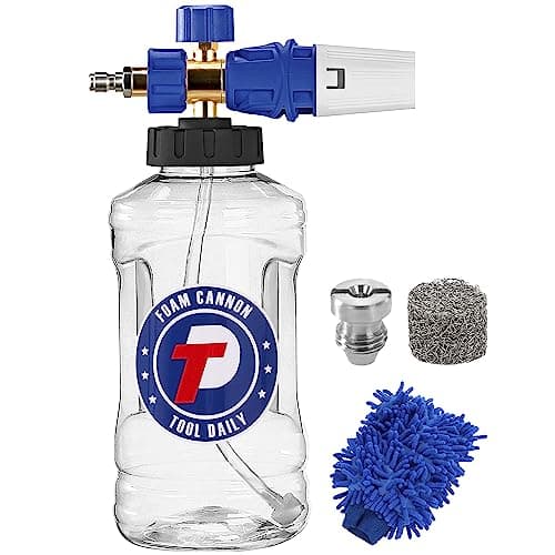 Adjustable Foam Blaster from Tool Daily - Versatile Snow Foam Lance with M22 and 1/4 Inch Quick Connect for Vehicle Cleaning
| Tool Daily Snow Foam Lance - 1.5 Liter Capacity, 1.1mm Nozzle for Precise Cleaning, Versatile Application
| Tool Daily Sno