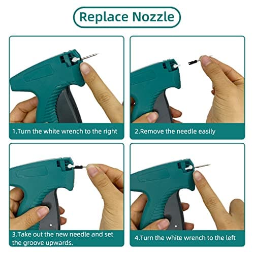 2006pcs Clothing Tagging Gun Kit with 1600 Barbs & 400 Labels