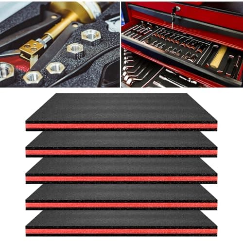 5 PCS Tool Box Foam Inserts for Tool Cabinet Storage Organization Craft
| 17.3x12x1 Inch Tool Foam Sheets Organizer for Toolbox Chest Drawer
| Foam Inserts for Cases Toolbox Cabinet Chest Drawer Storage Solutions