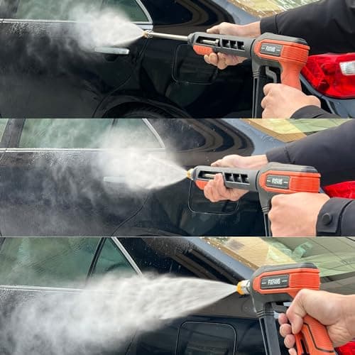 FIXFANS 5000PSI Power Washer Gun Kit with 5 Nozzle Tips and Extension Wands