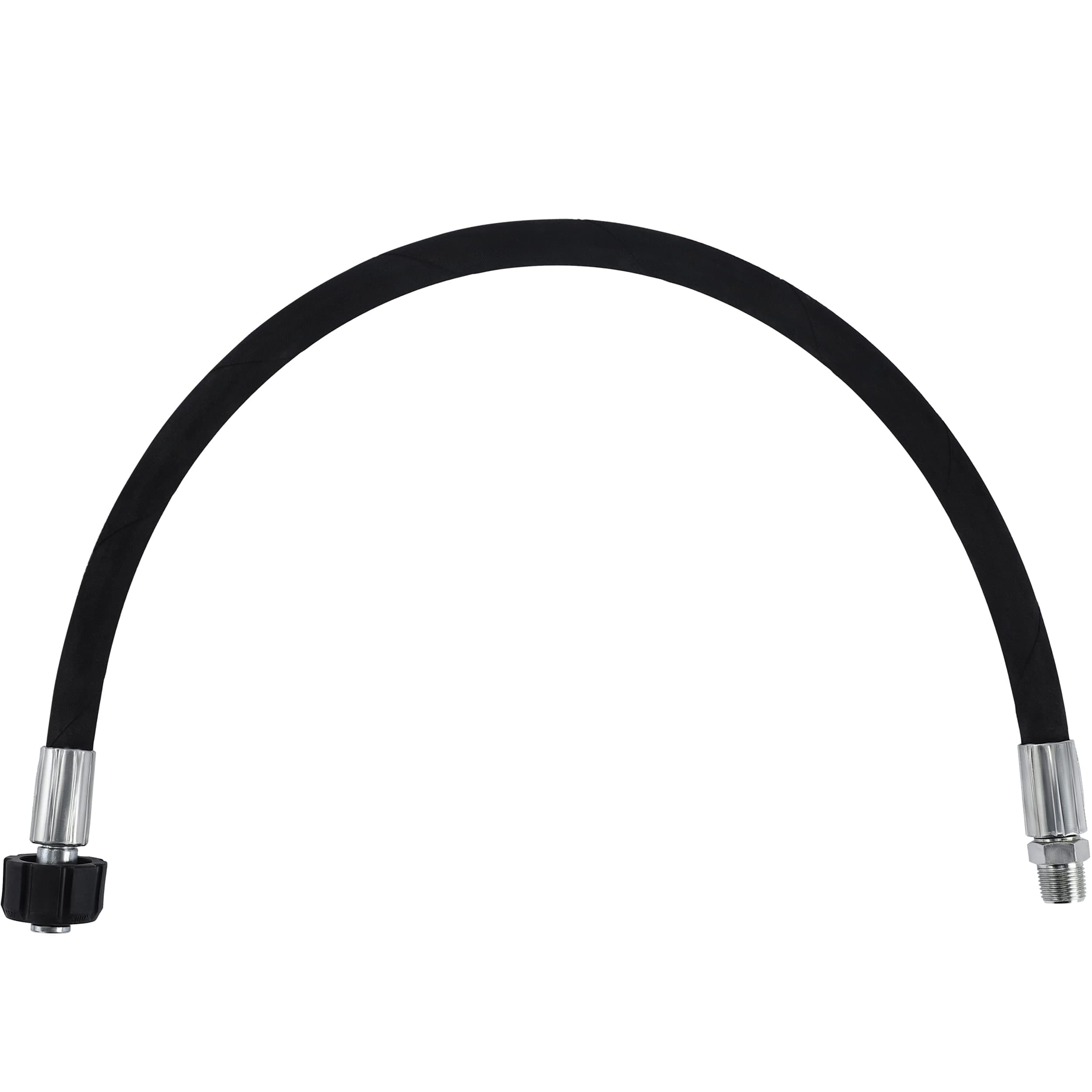 Pressure Washer Whip Hose with Swivel for Pressure Washing, 2 FT (3/8 NPT Solid + M22 Female)