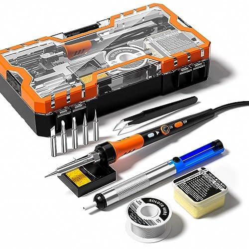 90W 110V LCD Digital 12-in-1 Soldering Iron Kit 180-480°C Adjustable Temperature