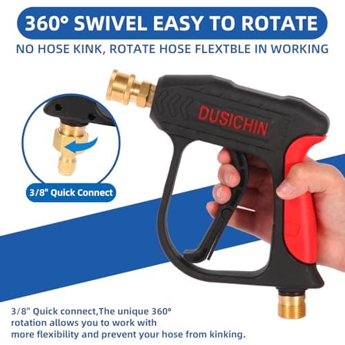 DUSICHIN DUS-022 3000 PSI High Pressure Washer Gun Black