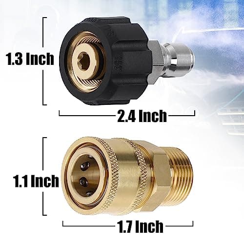 Tool Daily Pressure Washer M22 Adapter Set, 5000 PSI, 4 Pcs