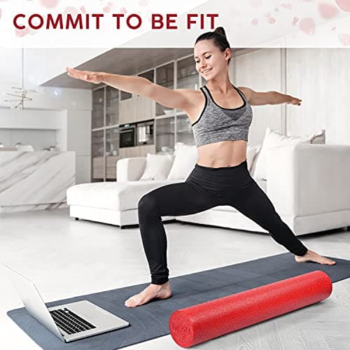 Soft-Density Half/Round PE Foam Rollers for Muscle Massage, Yoga & Physical Therapy