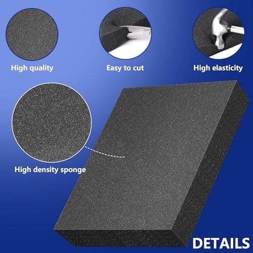 DECOHS 8 Pcs Polyurethane Foam Sheets for Cases, Packing Pads