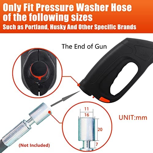 Pressure Washer Gun with Accessories for Home Use
