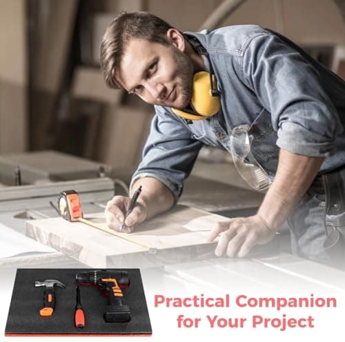 Homaisson Tool Box Foam Sets for Mechanic Storage - 5 Liners, 1 Cutter, 2 Markers, Adjustable Organizers, Non-Slip Mats, 18.1x11.8x1"  

Homaisson Tool Box Foam Sets for Home Workshop - 5 Liners, 1 Cutter, 2 Markers, Adjustable Organizers, Non-Slip M