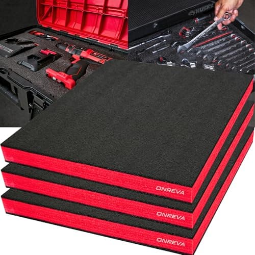3Pack 16x12x2 Inch Tool Box Foam Inserts for Cases
| Polyethylene Storage Sheets for Toolbox Hard Case by Kaizen Organizer
| Tool Shadow Insert for Tool Box by Kaizen Organizer