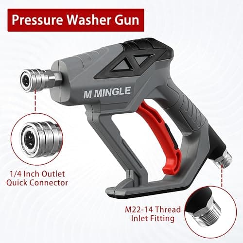 M MINGLE High Pressure Washer Gun 4000 PSI Snow Foam Lance Kit