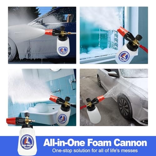Professional Snow Foam Lance for Pressure Washer 1 Liter Bottle 1/4 Inch Quick Connector Car Glass Wall Cleaning
| Pressure Washer Snow Foam Lance 1 Liter Bottle 1/4 Inch Quick Connector Ideal for Car and Exterior Surface Cleaning
| 1/4 Inch Quick C