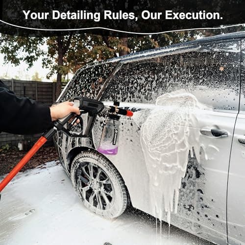 Thick Snow Foam Lance for Pressure Wash, Adjustable Soap Cannon 1/4 Inch Quick Connect